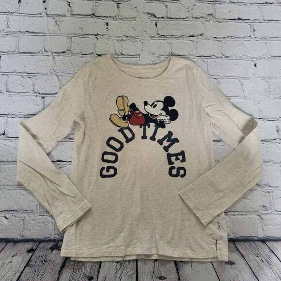 Gap Kids x Disney Mickey Mouse Good Times Long Sleeve Size Large - Picture 1 of 6